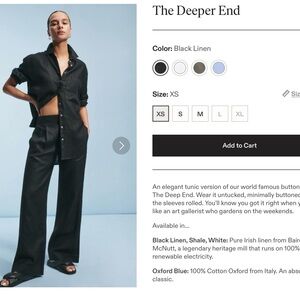 AYR The Deeper End Linen Button Up Shirt